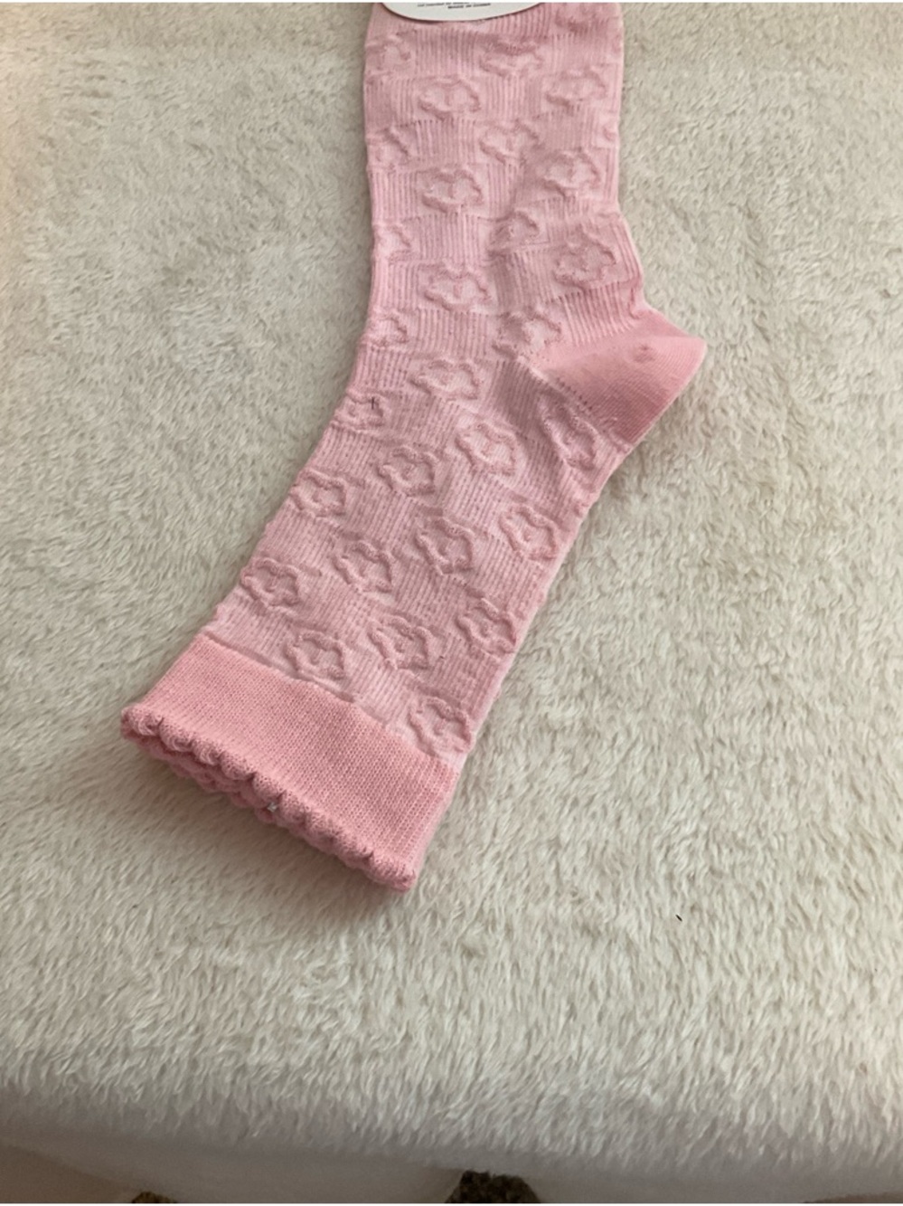 Pink Patterned Women's Socks - Picture 4 of 4